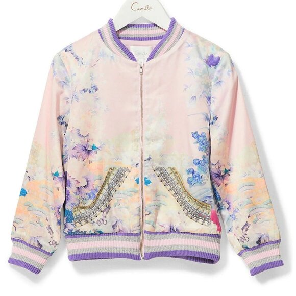 Camilla Harajuku Heiress kid's bomber jacket Size 10 Ladies XS b39 - Picture 1 of 6